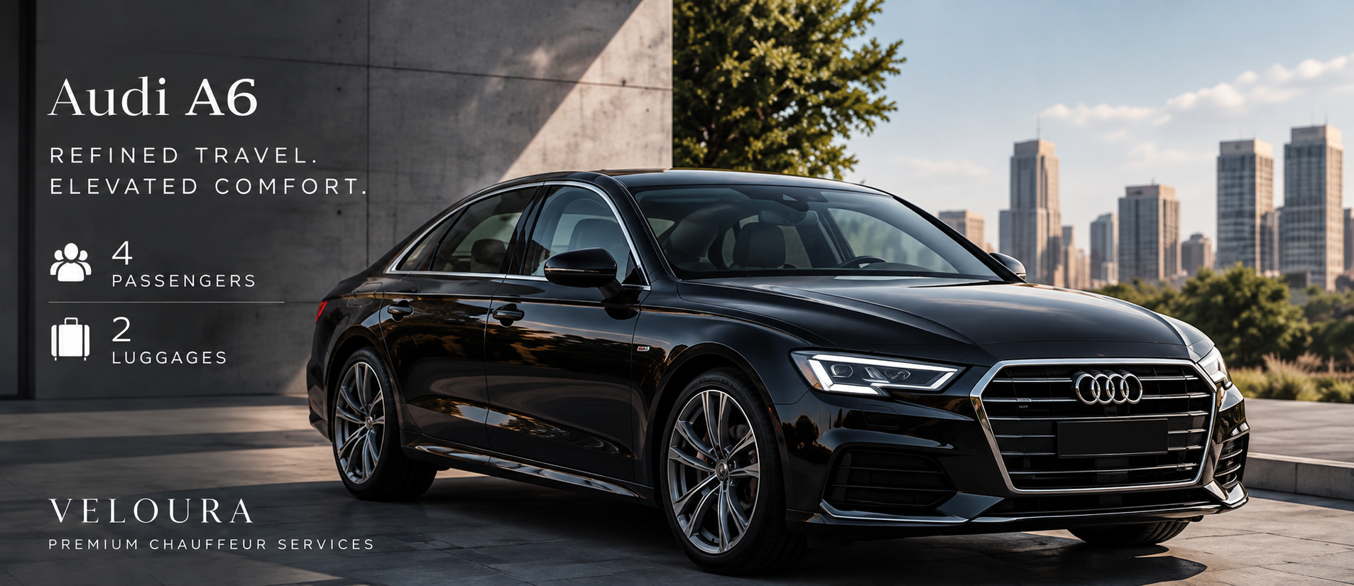 Audi Sedan (A6) luxury chauffeur vehicle in Melbourne