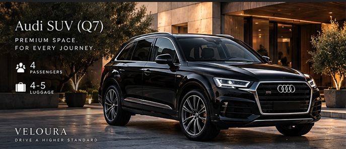 Audi SUV (Q7) luxury chauffeur vehicle in Melbourne