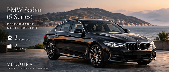 BMW Sedan (5 Series) luxury chauffeur vehicle in Melbourne